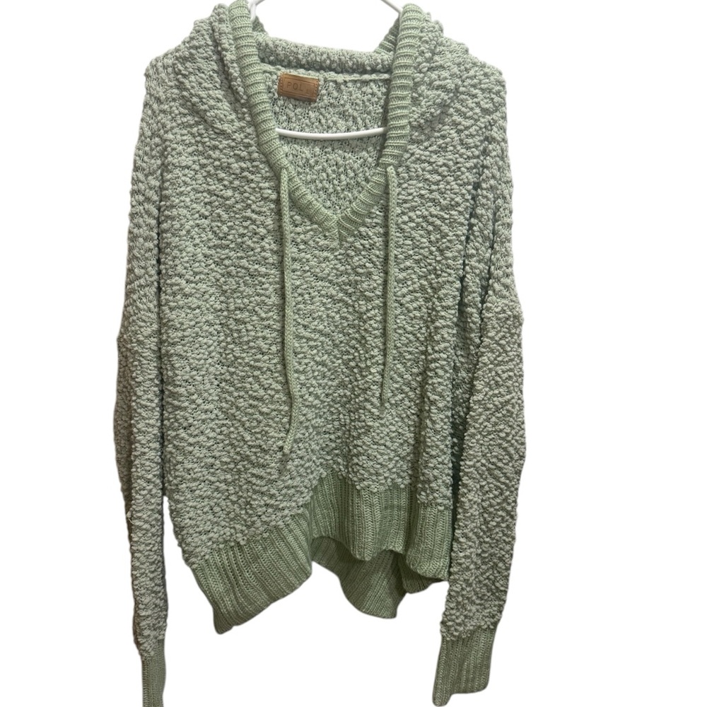 POL Popcorn Hoodie in Sage green size large